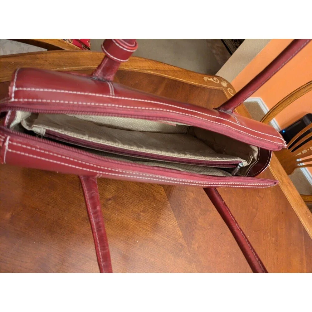 Deep Red Leather MCKLEIN Laptop 17